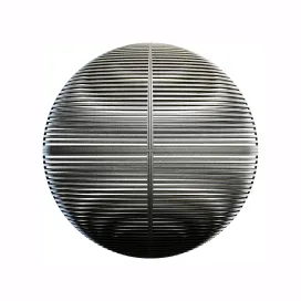 Patterned iron panels fence 3